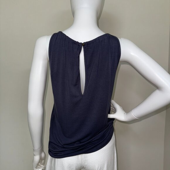 KRISA: NWT, Shirred Halter Top, Size - XS, Color - Graphite, MSRP - $99 - Picture 5 of 7